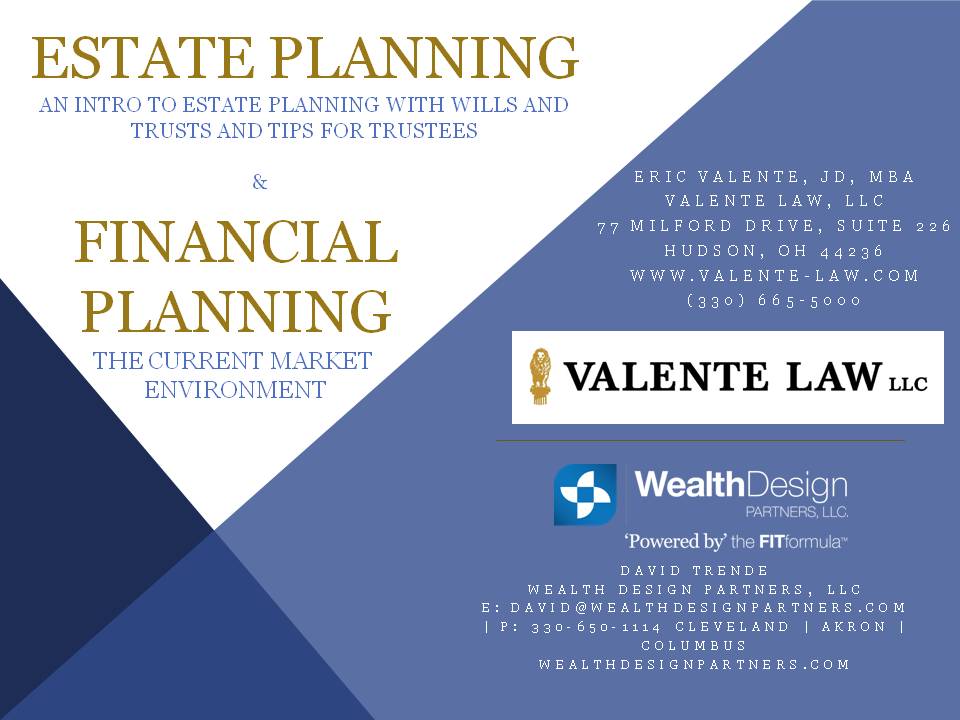 Estate Planning Financial Planning Cleveland Akron