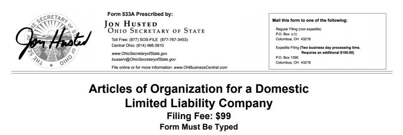Business Lawyer Explains LLC Formation Form